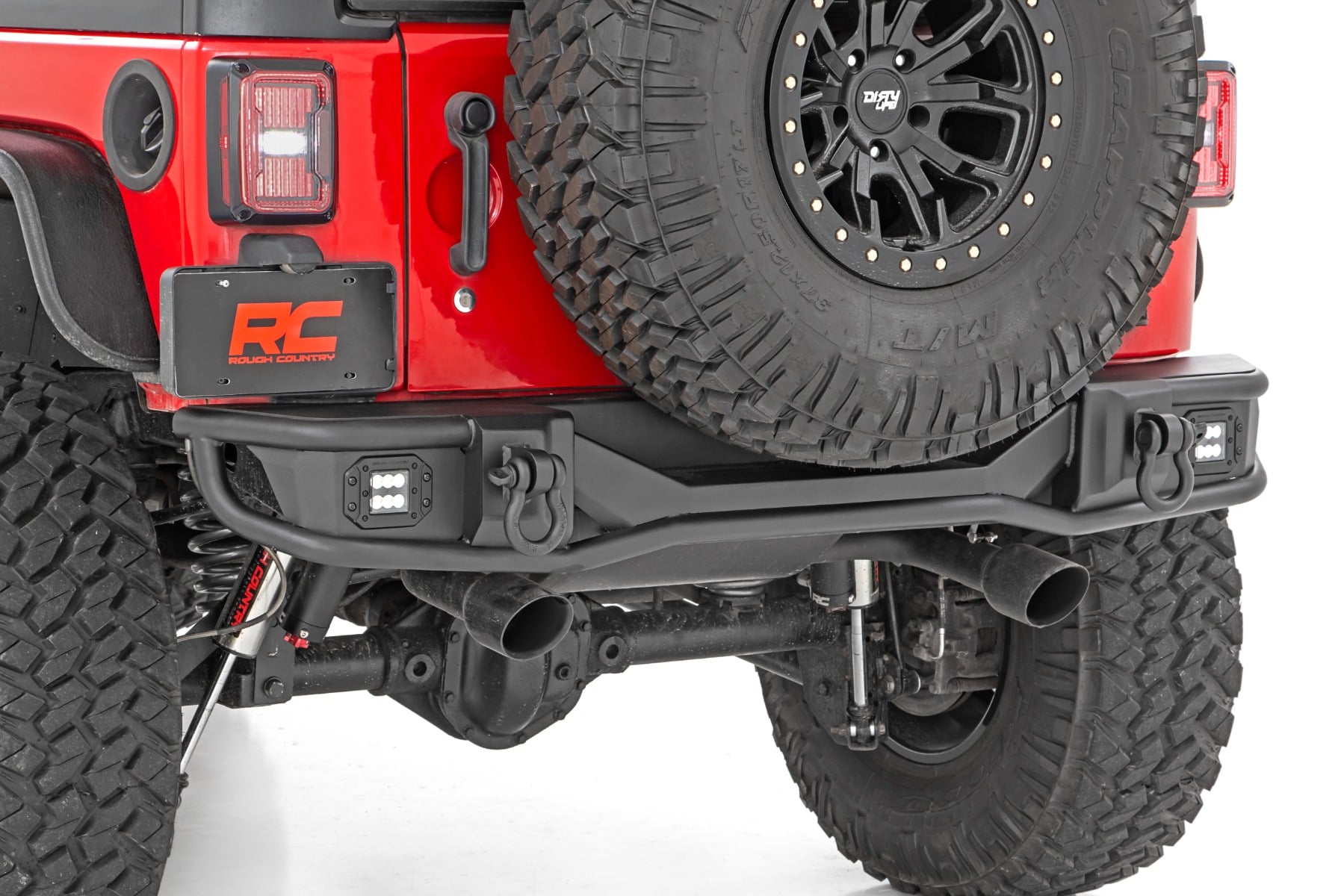 Rear Bumper Tubular Jeep Wrangler JK/Wrangler Unlimited (2007-2018) Rough Country-1