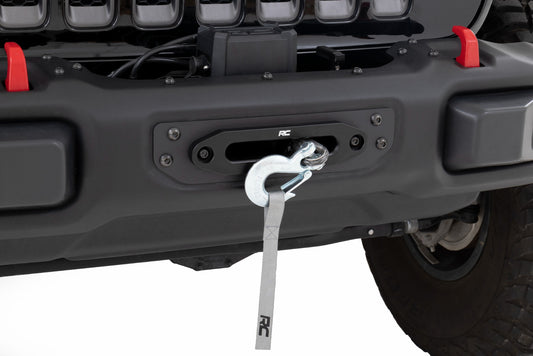 Winch Mounting Plate Modular Steel OE Bumper Jeep Gladiator JT/Wrangler JL (18-26) Rough Country