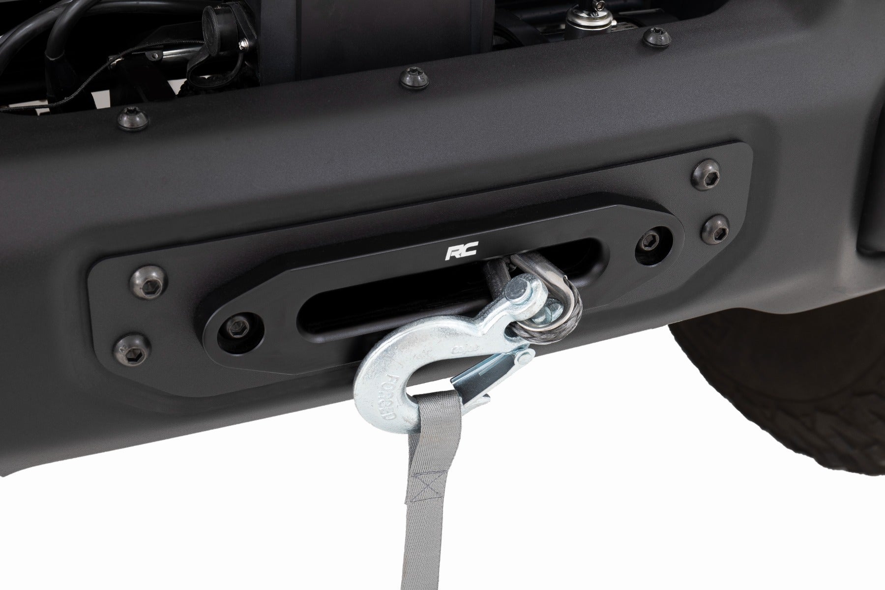 Winch Mounting Plate Modular Steel OE Bumper Jeep Gladiator JT/Wrangler JL (18-26) Rough Country-2