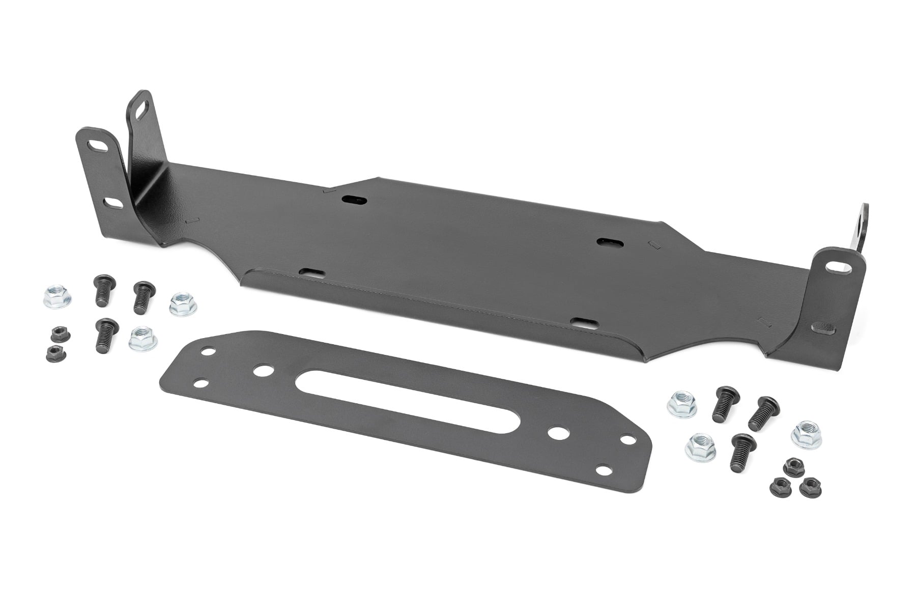 Winch Mounting Plate Modular Steel OE Bumper Jeep Gladiator JT/Wrangler JL (18-26) Rough Country-4