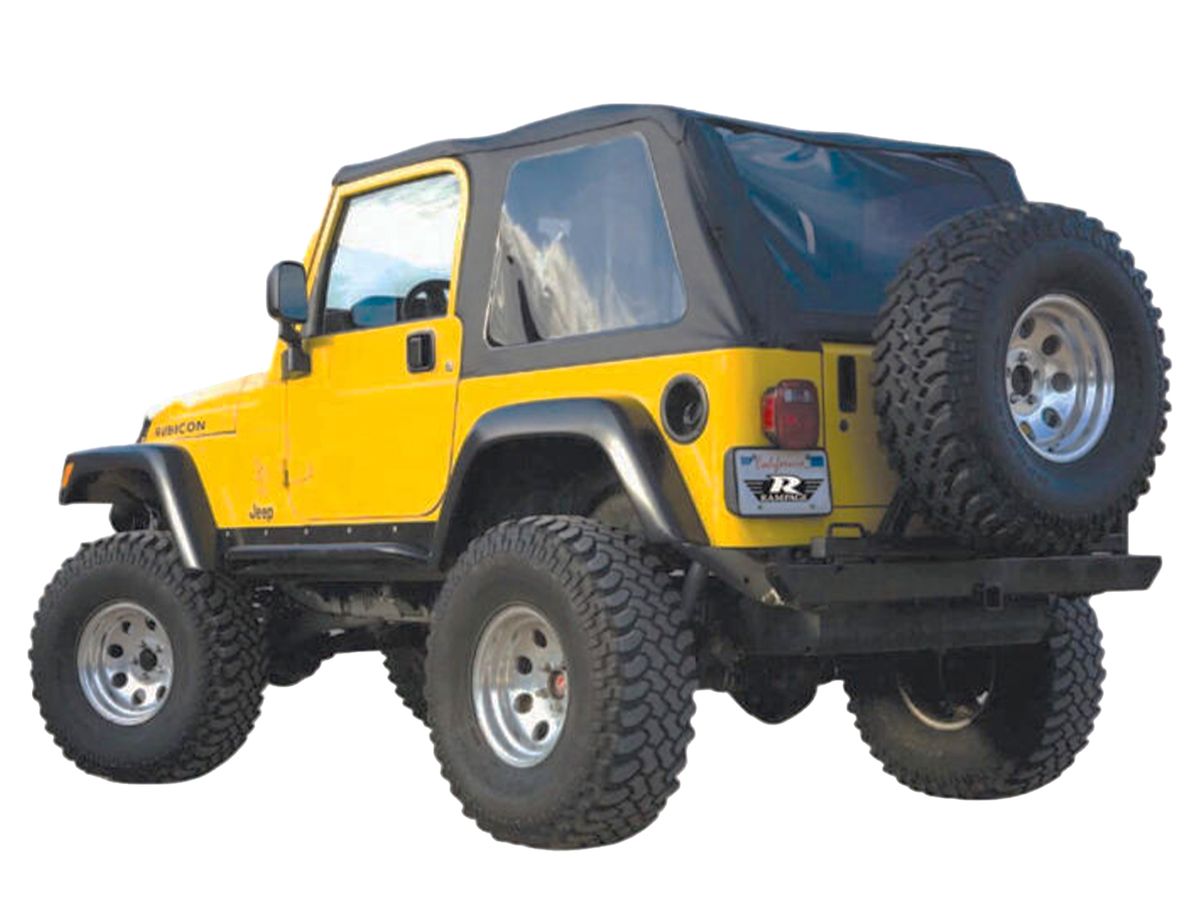 Frameless Trail Top Only for 1997-2006 Jeep Wrangler TJ 2-Door, Black Diamond Rampage