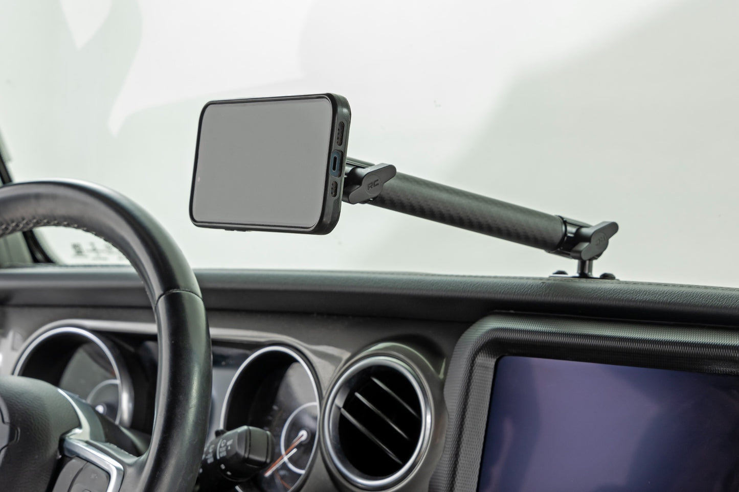 Dash Mount 8 Inch Mount Kit Jeep Gladiator JT/Wrangler JL 4WD (2018-2026) Rough Country-1