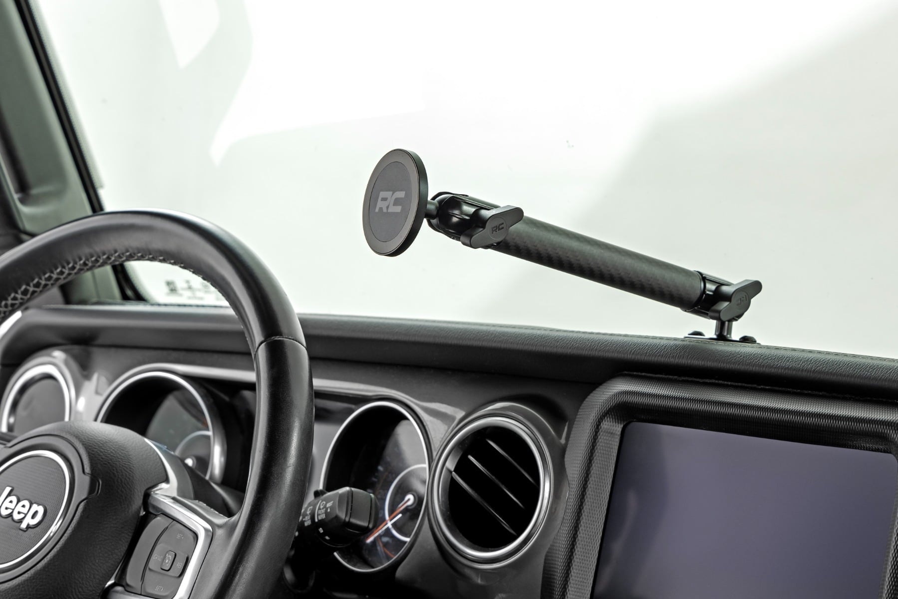 Dash Mount 8 Inch Mount Kit Jeep Gladiator JT/Wrangler JL 4WD (2018-2026) Rough Country-3