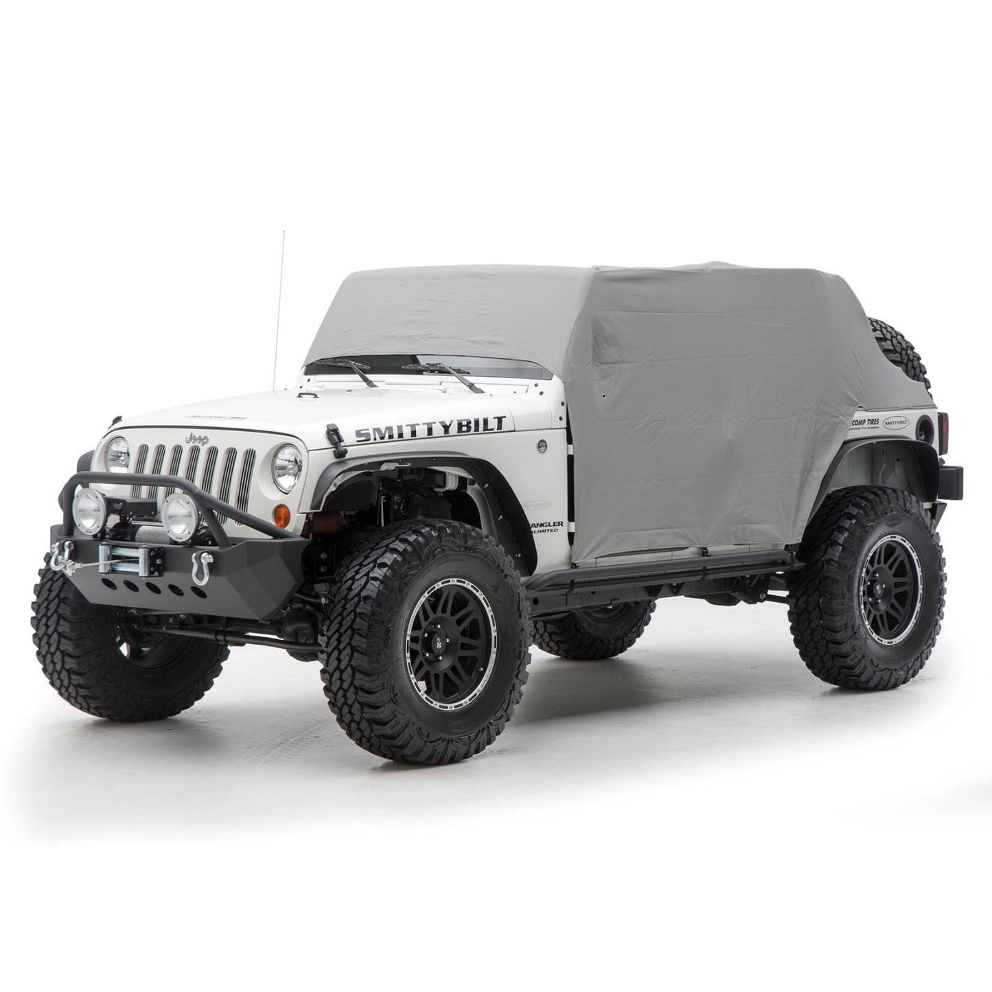 Cab Cover W/Door Flap Water Resistant 07-18 JeepWrangler JK 4 Door Gray Smittybilt
