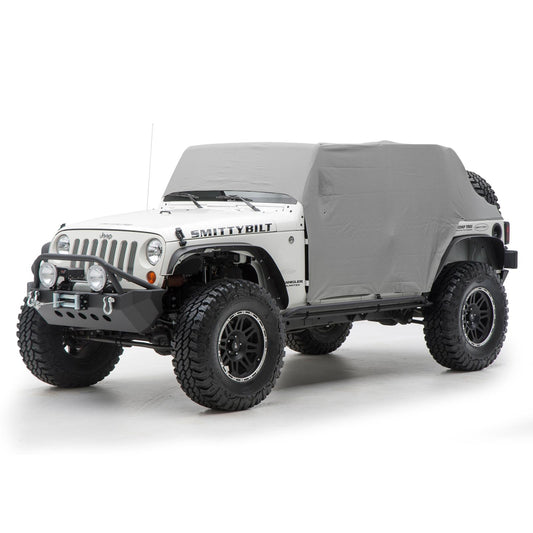 Cab Cover W/Door Flap Water Resistant 07-18 JeepWrangler JK 4 Door Gray Smittybilt