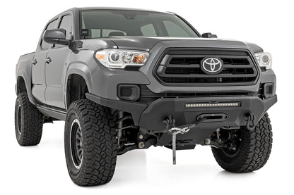 Front Bumper High Clearance 12000-Lb Pro Series Winch Synthetic Rope Toyota Tacoma 4WD (16-23) Rough Country-3