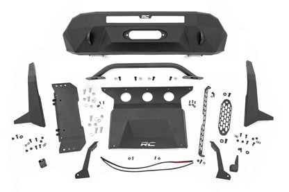 Front Bumper High Clearance 12000-Lb Pro Series Winch Synthetic Rope Toyota Tacoma 4WD (16-23) Rough Country-5