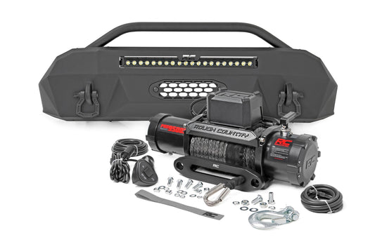 Front Bumper Hybrid 20 Inch Black LED Toyota Tacoma 4WD (2016-2023) Rough Country