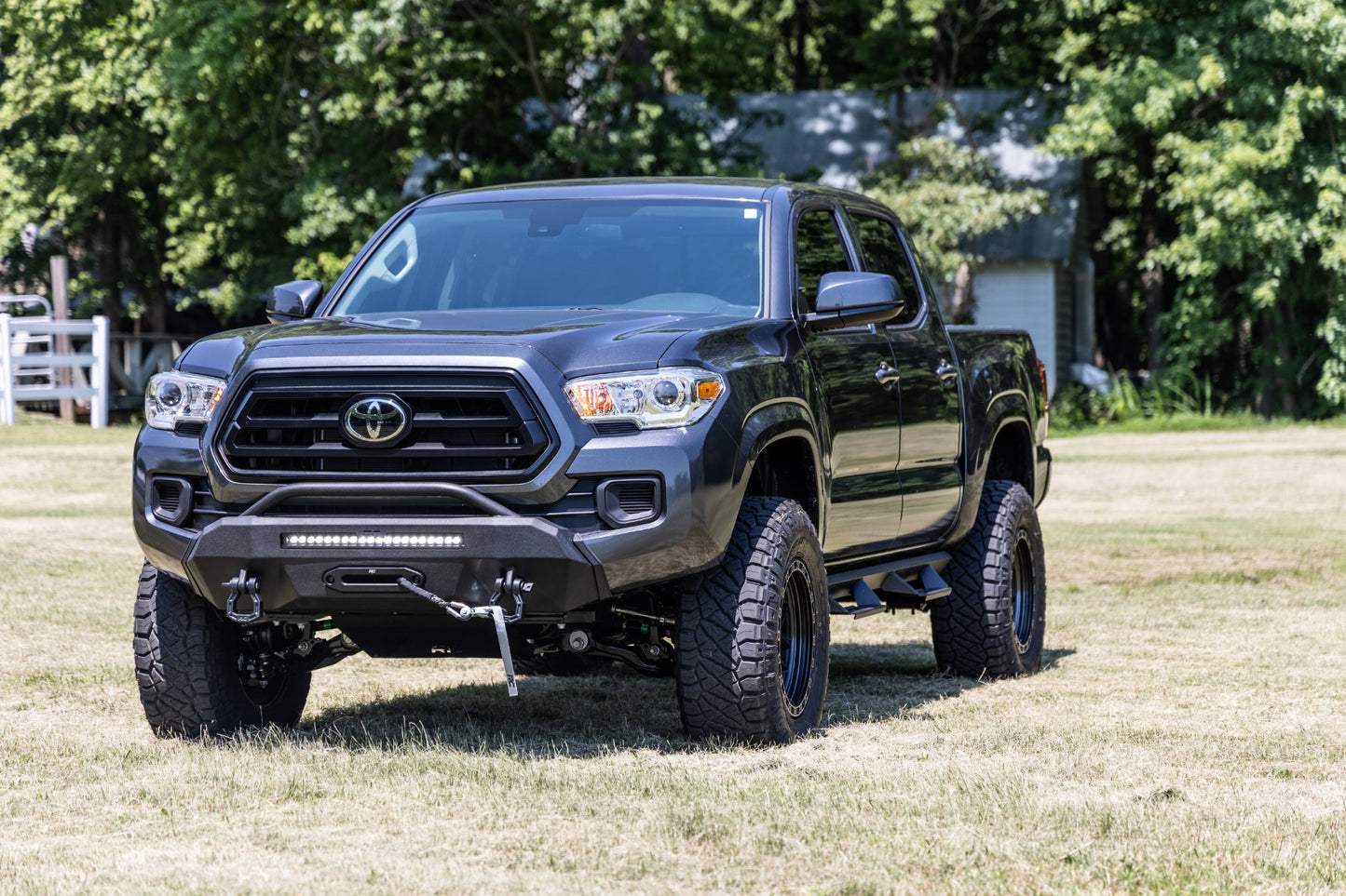 Front Bumper Hybrid 20 Inch Black LED 12000S Toyota Tacoma 2WD/4WD (16-23) Rough Country-3