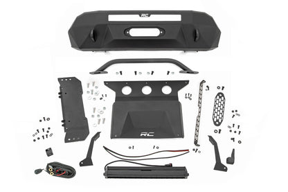 Front Bumper Hybrid 20 Inch Black DRL LED Toyota Tacoma 2WD/4WD (2016-2023) Rough Country-3