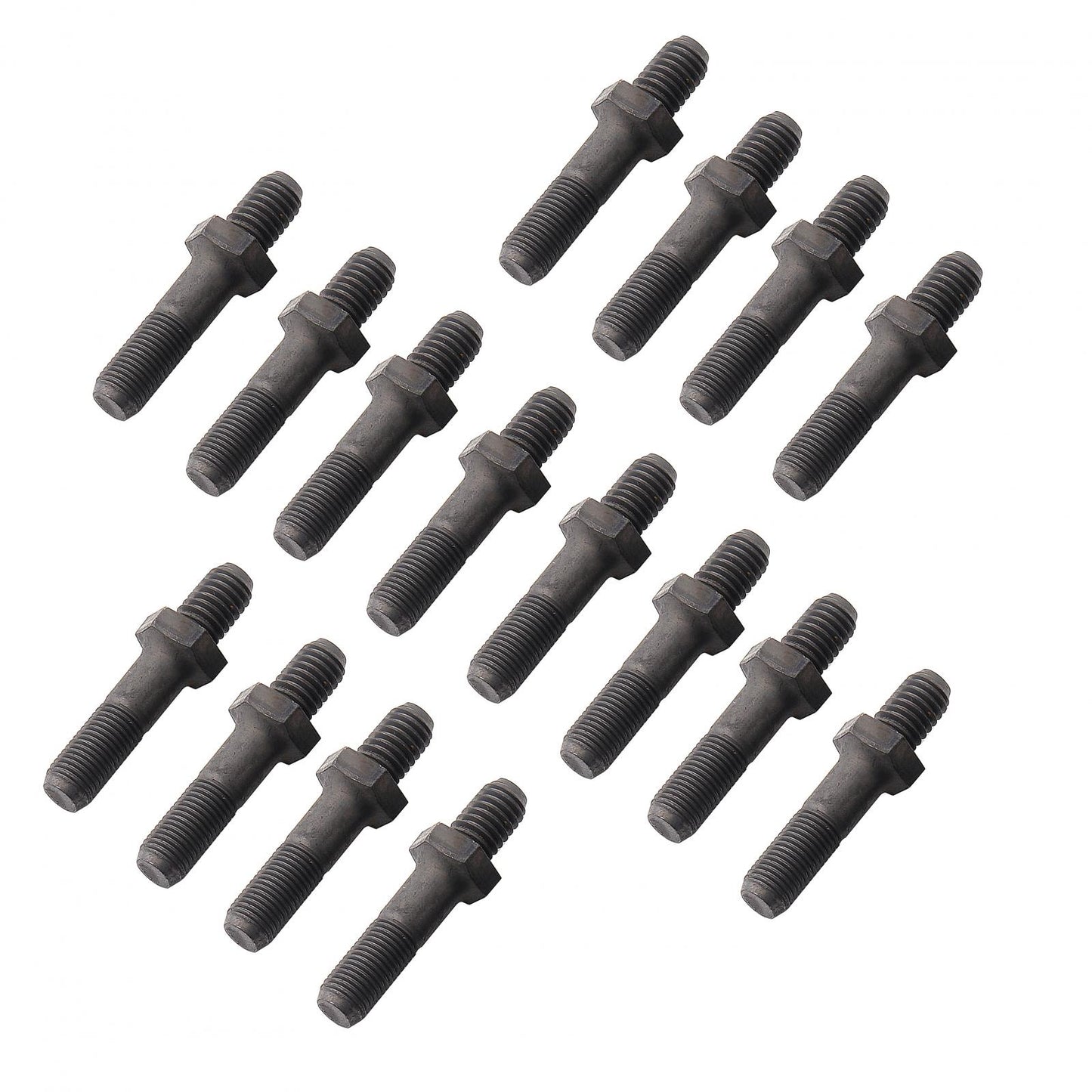 Rocker Arm Studs Competition 7/16 Inch Screw-in rocker arm studs, 7/16-20 x 1.75 Inch L top x 7/16-14 bottom, 16 piece set Mr Gasket