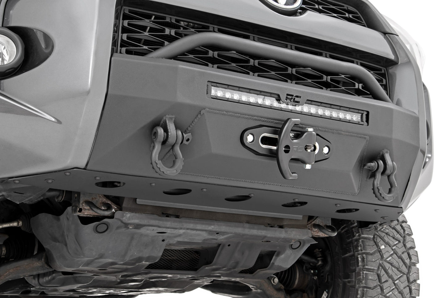 Front Bumper Hybrid 20 Inch Black DRL Toyota 4Runner 2WD/4WD (2014-2024) Rough Country-5