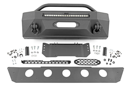 Front Bumper Hybrid 20 Inch Black LED Amber Toyota 4Runner 2WD/4WD (14-24) Rough Country