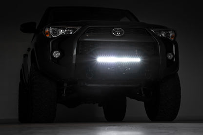 Front Bumper Hybrid 20 Inch Black LED Amber Toyota 4Runner 2WD/4WD (14-24) Rough Country-2