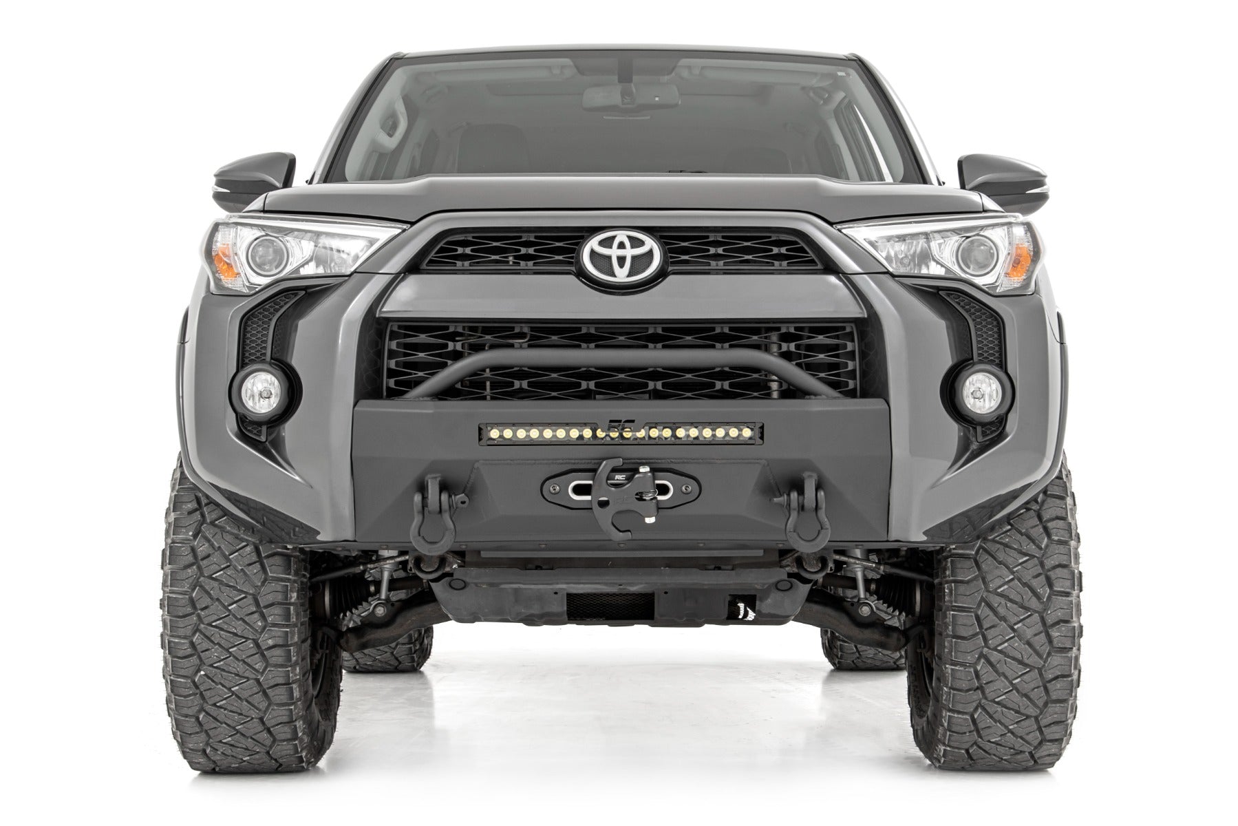 Front Bumper Hybrid 20 Inch Black LED Amber Toyota 4Runner 2WD/4WD (14-24) Rough Country-3
