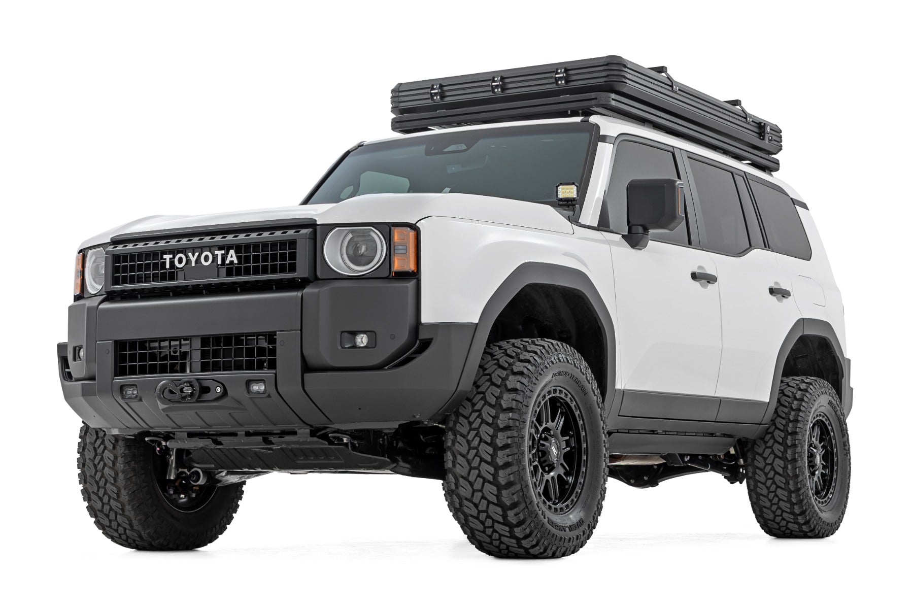 Hidden Winch Mount White SAE PRO1200S Toyota Land Cruiser 4WD (24-26) Rough Country-2