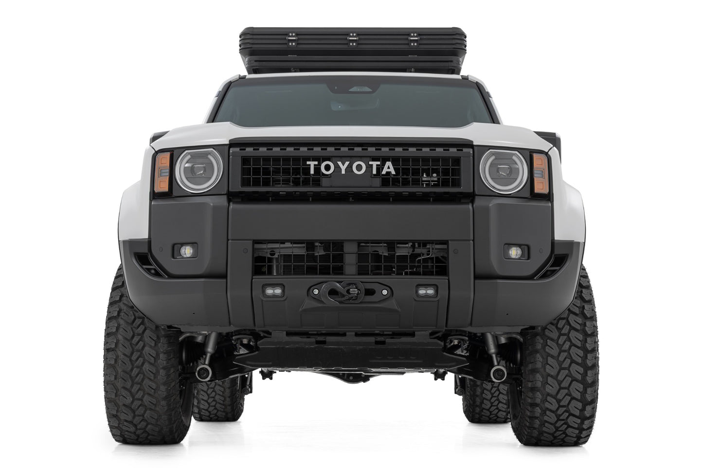 Hidden Winch Mount White SAE PRO1200S Toyota Land Cruiser 4WD (24-26) Rough Country-3