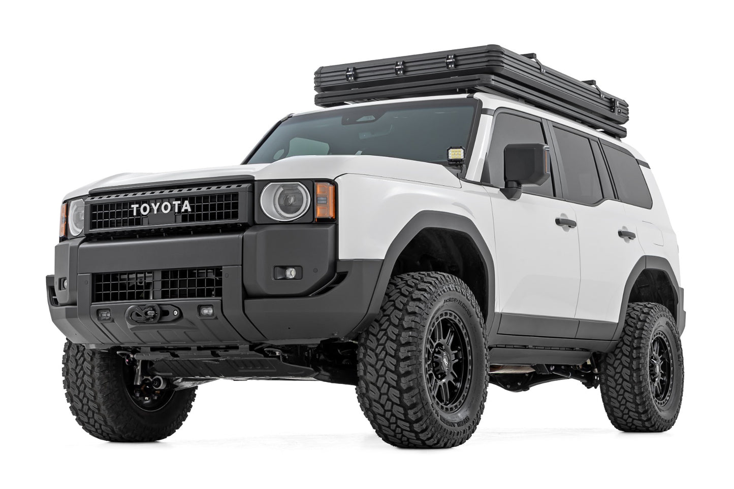 Hidden Winch Mount Yellow SAE PRO1200S Toyota Land Cruiser 4WD (24-26) Rough Country-2