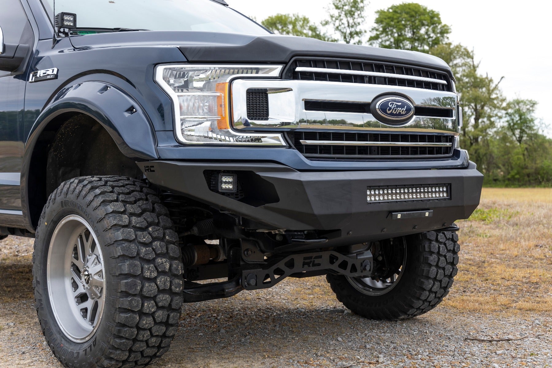 Front Bumper High Clearance Skid Plate Ford F-150 2WD/4WD (2018-2020) Rough Country-5