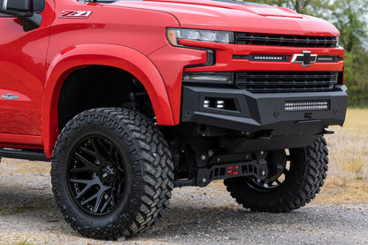 High Clearance Front Bumper LED Lights & Skid Plate Chevy Silverado 1500 (19-22) Rough Country-5