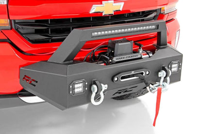 EXO Winch Mount Kit Chevy Silverado 1500 2WD/4WD (2007-2018 & Classic) Rough Country-1