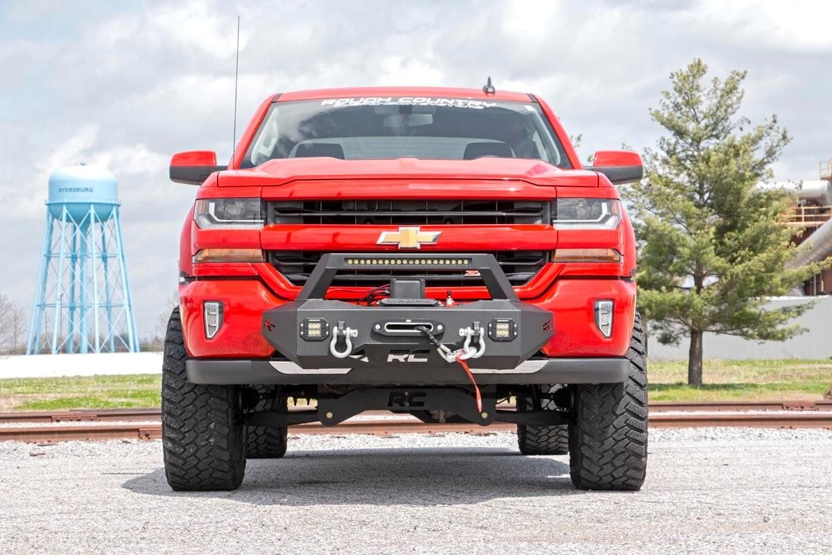 EXO Winch Mount Kit Chevy Silverado 1500 2WD/4WD (2007-2018 & Classic) Rough Country-3