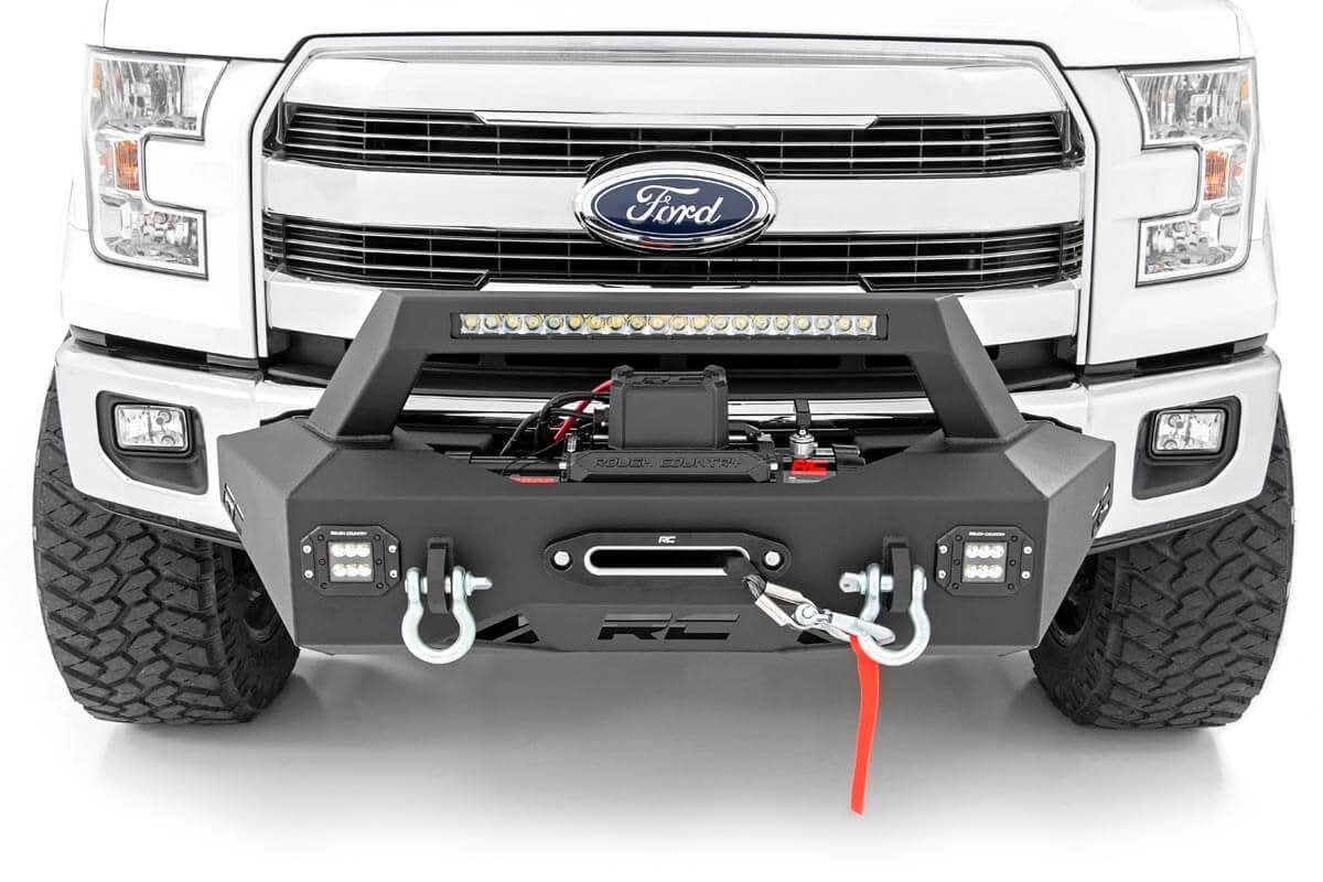 EXO Winch Mount Kit Ford F-150 2WD/4WD (2009-2025) Rough Country-2