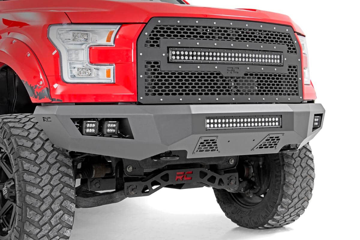 Rough Country Ford Heavy-Duty Front LED Bumper 15-17 F-150 Rough Country