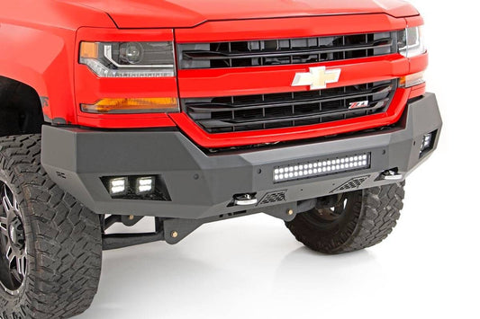Rough Country Chevy Heavy-Duty Front LED Bumper 16-18 Silverado 1500 Rough Country