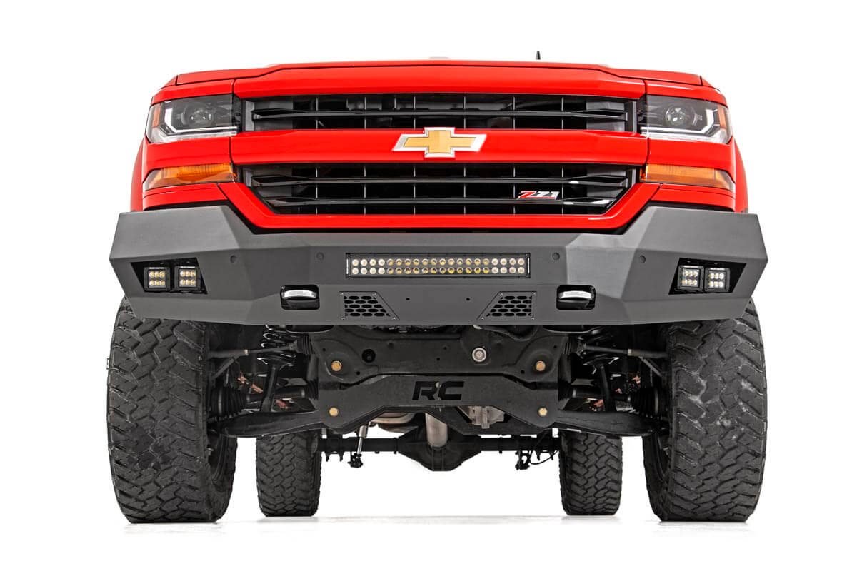 Rough Country Chevy Heavy-Duty Front LED Bumper 16-18 Silverado 1500 Rough Country