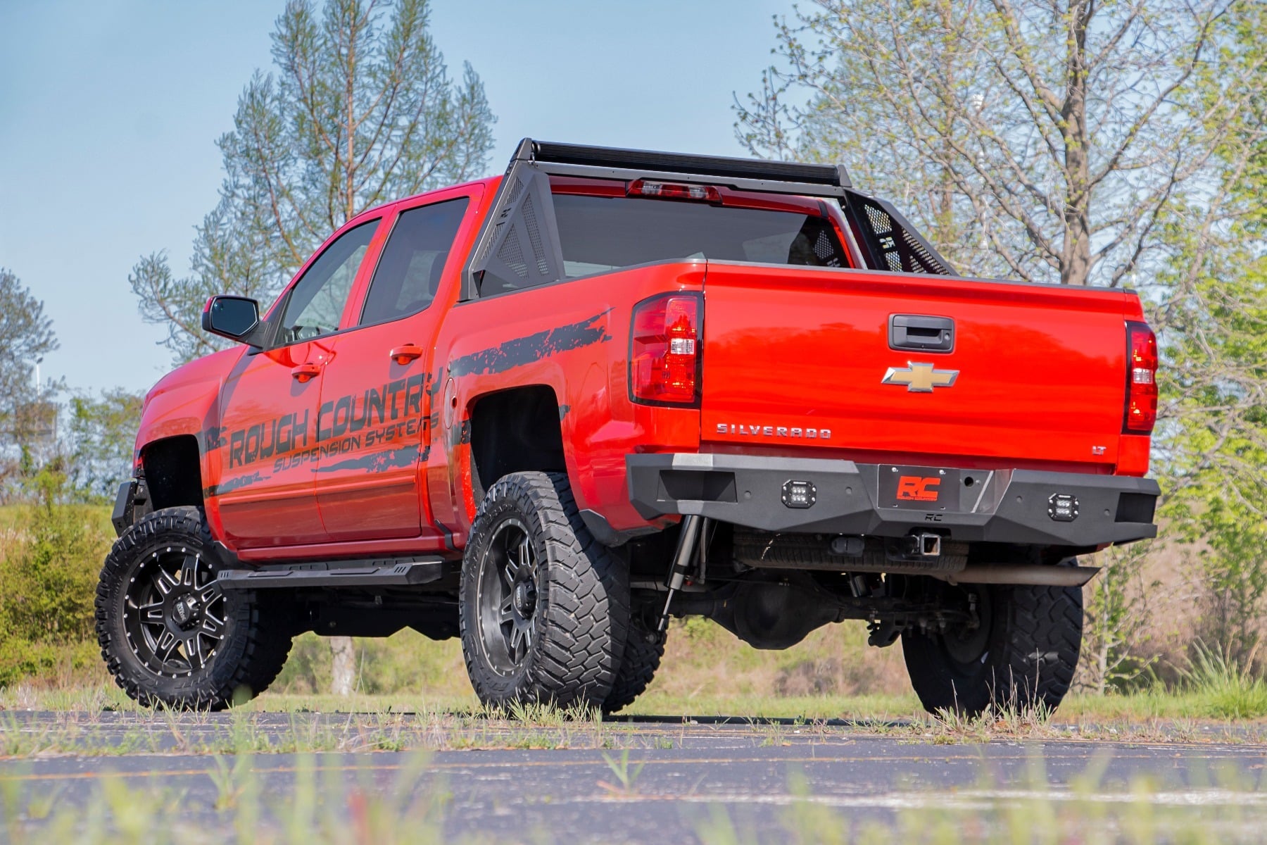 Rear Bumper LED Silverado/Sierra 1500 2WD/4WD (2007-2018 & Classic) Rough Country-2