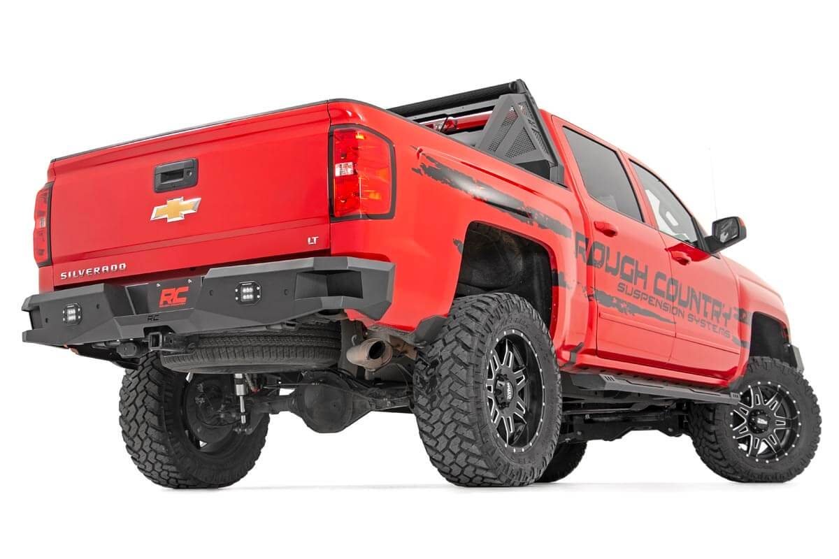 Rough Country Chevy Heavy-Duty Rear LED Bumper 07-18 Silverado 1500 Rough Country