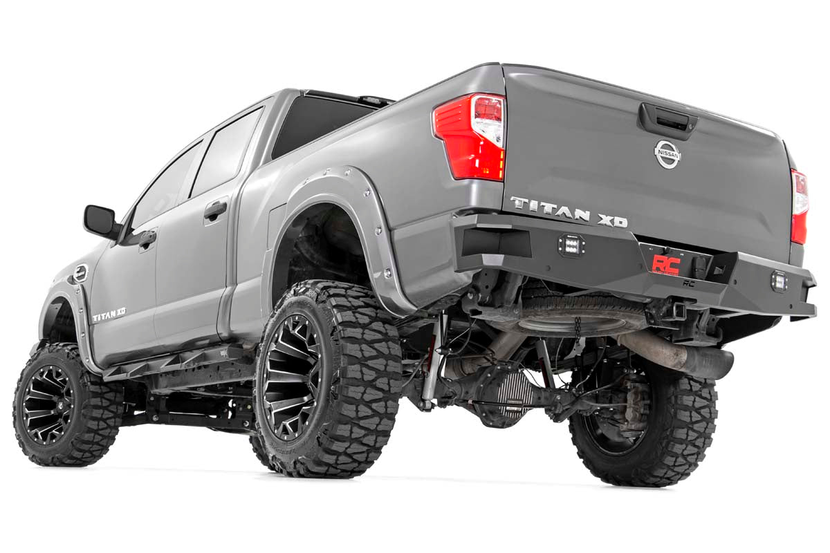 Rough Country Nissan Heavy-Duty Rear LED Bumper 16-20 Titan XD Rough Country