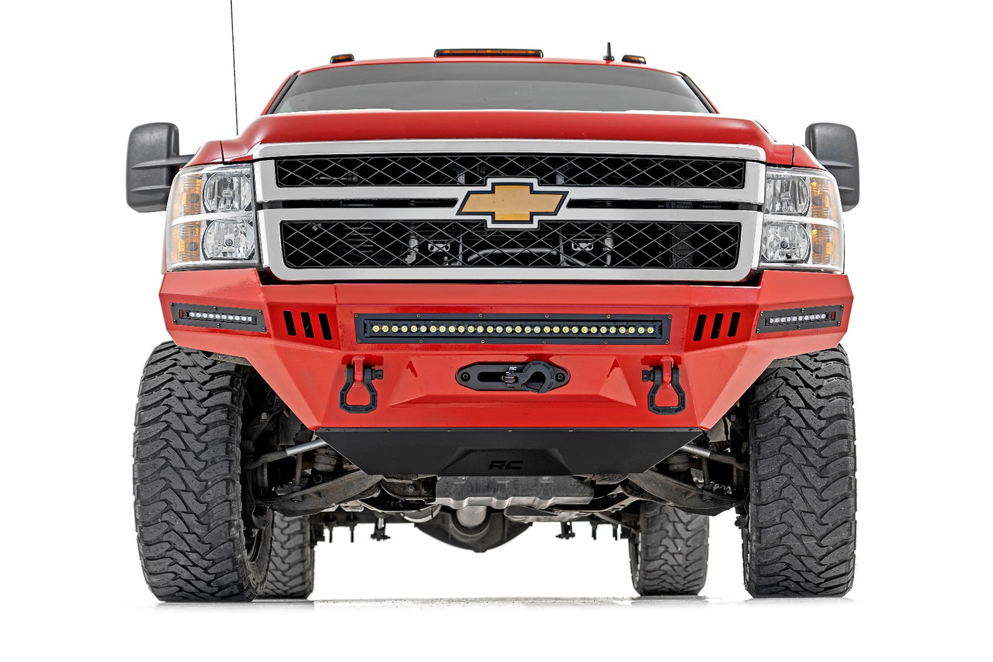 Skid Plate Prerunner Bumper 07-14 Chevy Silverado 2500 HD Rough Country-1