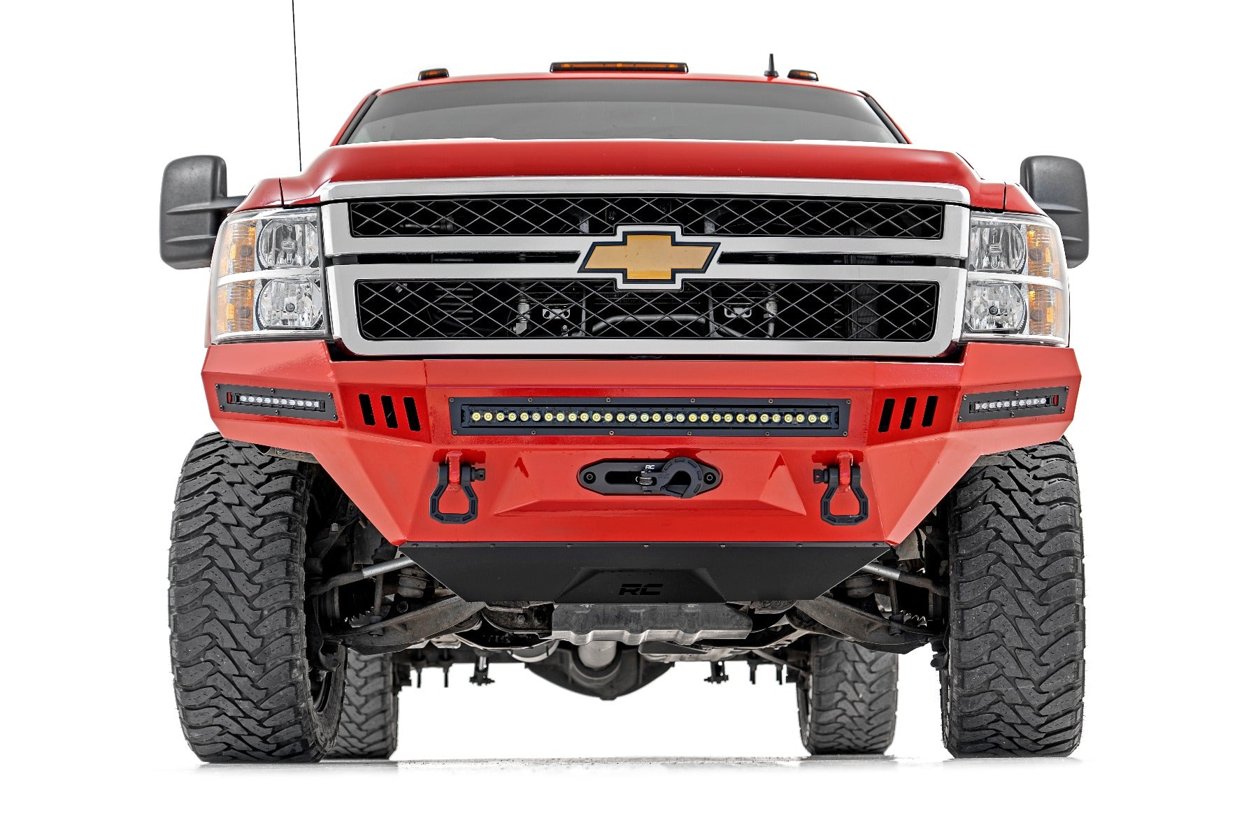 Skid Plate Prerunner Bumper 07-14 Chevy Silverado 2500 HD Rough Country-1