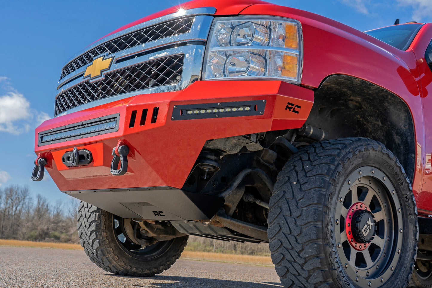 Rough Country Skid Plate Prerunner Bumper 07-14 Chevy Silverado 2500 HD Rough Country