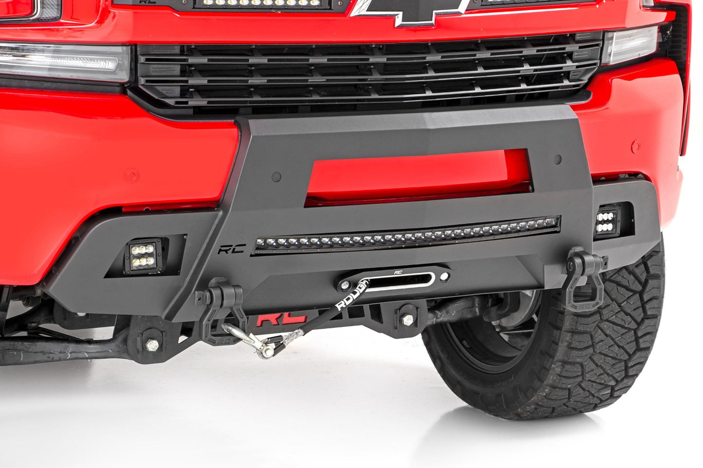 Rough Country Hidden Winch Bumper 19-22 Chevy Silverado 1500 2WD/4WD Rough Country