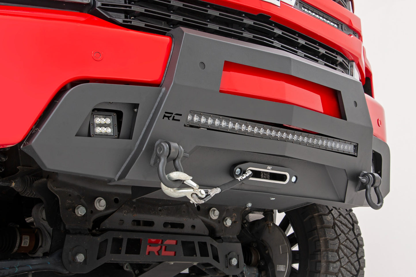 Rough Country Hidden Winch Bumper 19-22 Chevy Silverado 1500 2WD/4WD Rough Country