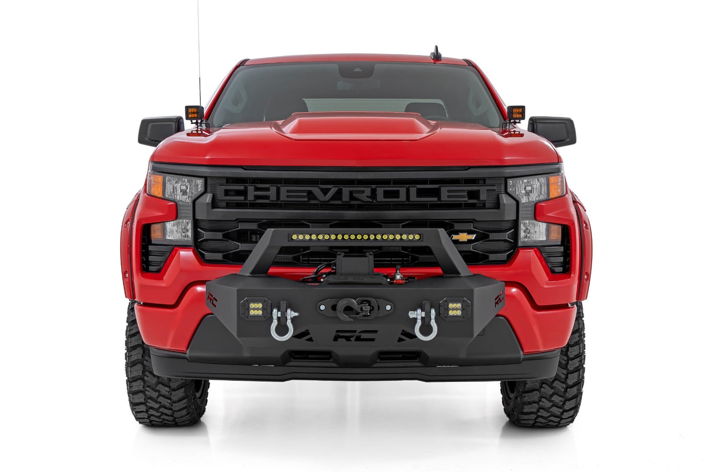 EXO Winch Mount Kit Chevy Silverado 1500 2WD/4WD (2022-2026) Rough Country-2