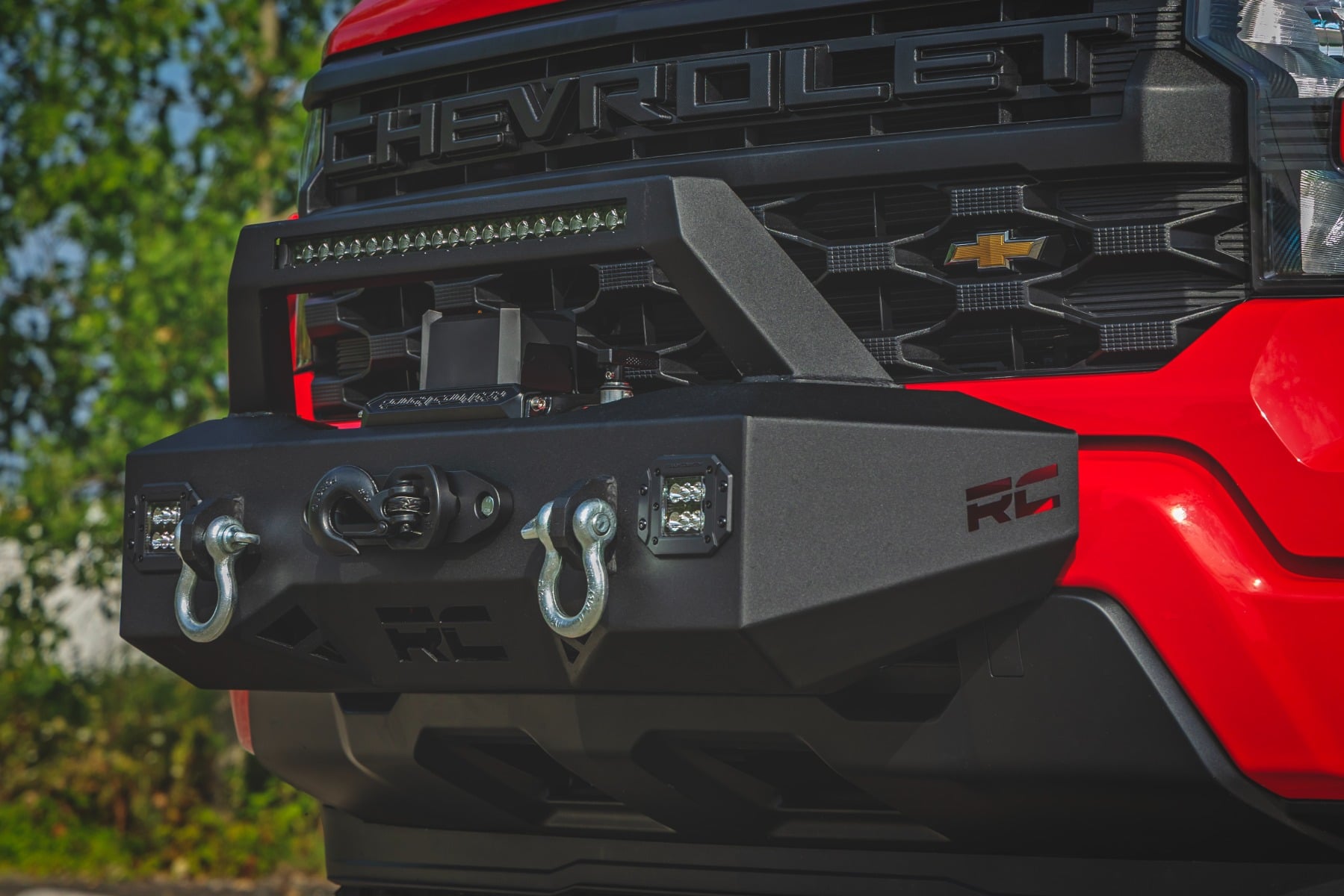 EXO Winch Mount Kit Chevy Silverado 1500 2WD/4WD (2022-2026) Rough Country-4