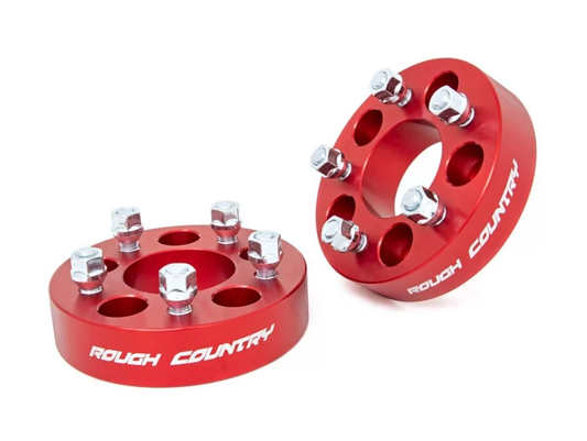 1.5 Inch Wheel Spacers 5 x 4.5 Bolt Pattern Pair 84-01 Cherokee XJ 86-92 Comanche MJ 87-95 Wrangler YJ 93-98 Grand Cherokee ZJ 97-06 Wrangler TJ Rough Country-1