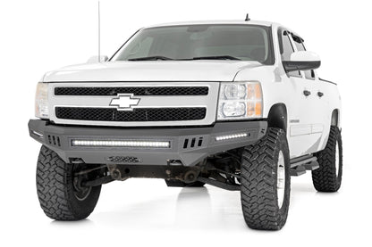 Front High Clearance Bumper Black LEDs Chevy Silverado 1500 2WD/4WD (07-13) Rough Country-2