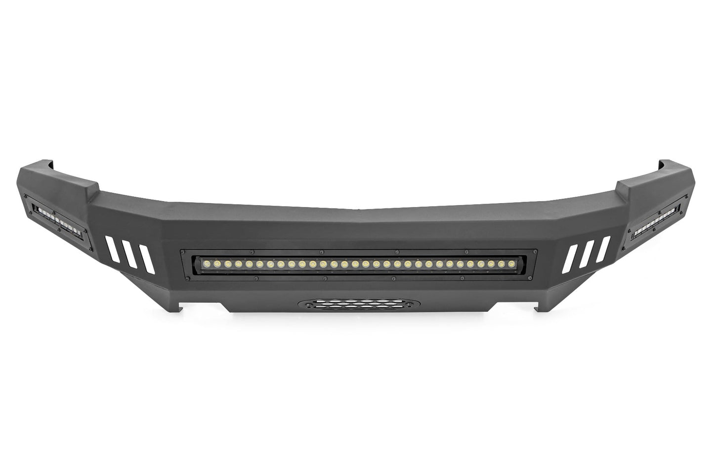 Front High Clearance Bumper Black LEDs Chevy Silverado 1500 2WD/4WD (07-13) Rough Country