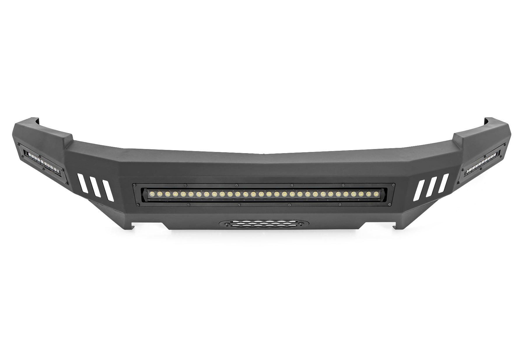 Front High Clearance Bumper Black LEDs Chevy Silverado 1500 2WD/4WD (07-13) Rough Country-3