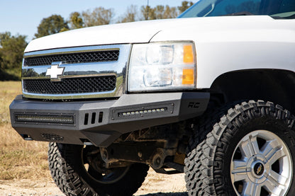 Front High Clearance Bumper Black LEDs Chevy Silverado 1500 2WD/4WD (07-13) Rough Country-4