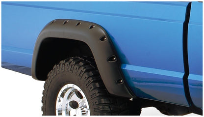 Black Jeep Cutout Style Textured Finish 4-Piece Fender Flare Set For 1984-2001 Jeep Cherokee 2-Door Bushwacker-2