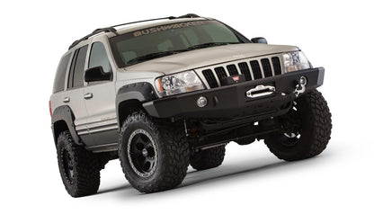 Black Jeep Cutout Style Textured Finish 4-Piece Fender Flare Set For 1999-2004 Jeep Grand Cherokee Bushwacker-4