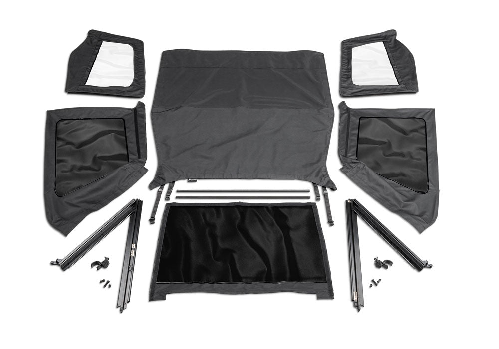Frameless Trail Top Only for 1992-1995 Jeep Wrangler YJ, Black Diamond Rampage-8
