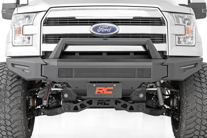 Front Modular Bumper w/Skidplate and 30 Inch LED Light Bar 15-17 Ford F-150 2WD/4WD Rough Country-4