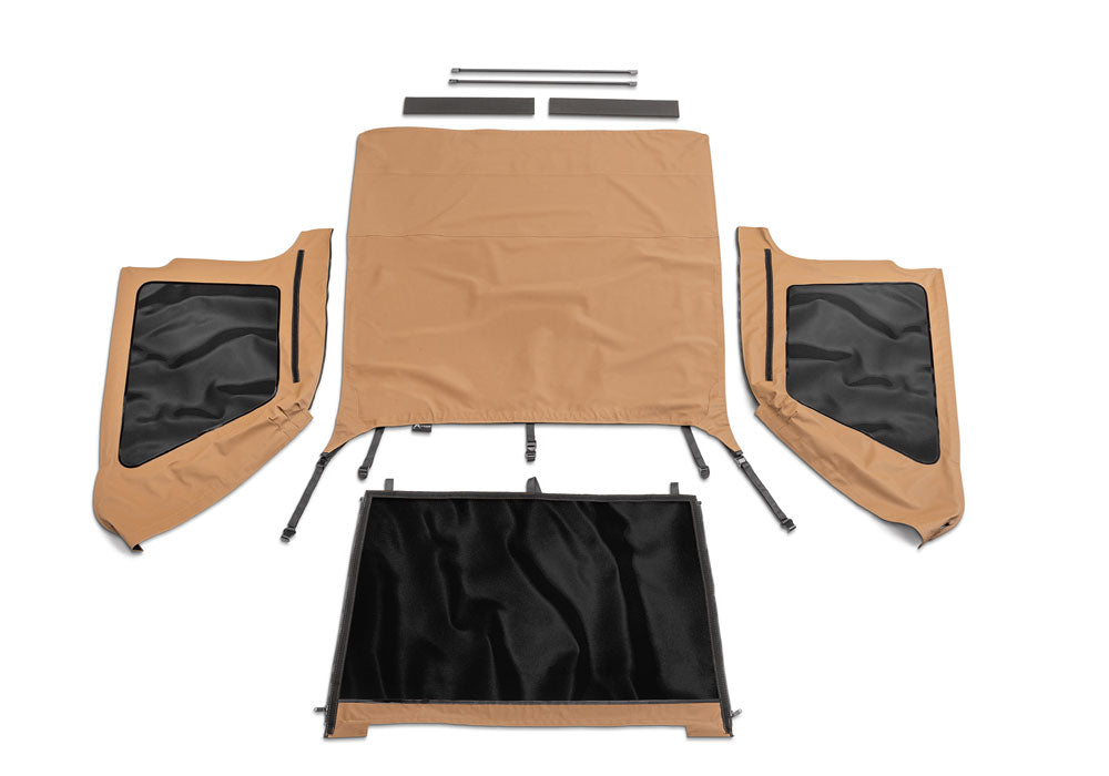 Frameless Trail Top Only for 1997-2006 Jeep Wrangler TJ, Spice Denim Rampage-8